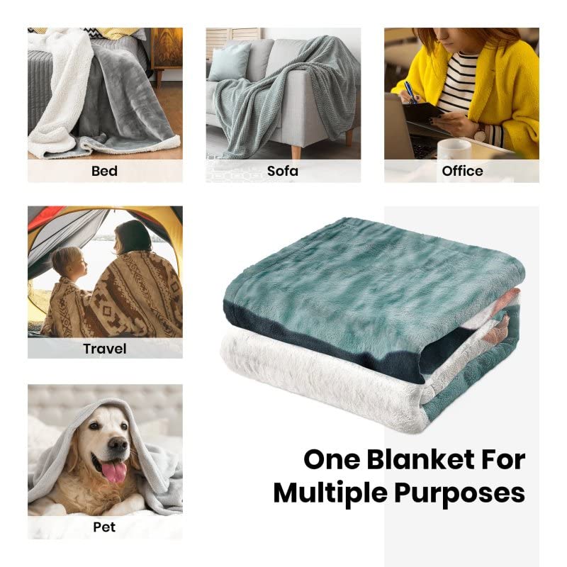 DIYKST Personalized Blanket with Photo Text Custom Blanket Memorial Gift 10 Photos Collage Customized Blankets Made in USA for Family Baby Mother Father Lovers Dog Pets Valentine's Day-4 Sizes