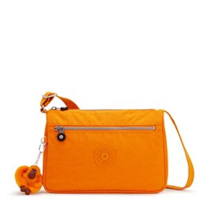 kipling womens women’s callie bag, organize accessories, spacious interior, adjustable strap, nyl shoulder bag, sunset yellow, 10.5 l x 7.5 h 4.5 d us
