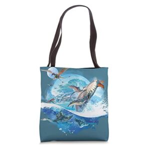 avatar: the way of water creatures of sea and sky tote bag