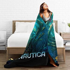 Subnautica Blanket Flannel Warm Soft Throw Blanket Anime air Conditioner Blankets 50"x40"