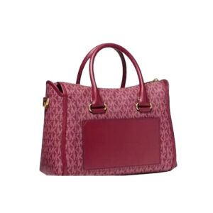 Michael Kors Carine Medium Logo Satchel (Mulberry Multi)