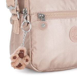 Kipling Keefe Metallic Crossbody Bag Quartz Metallic