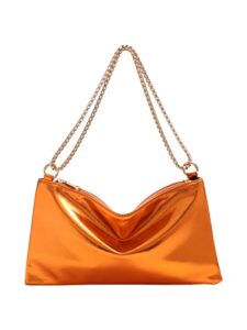 phumee mini evening clutch purse for women charm glossy square shoulder handbag hobo bags party club