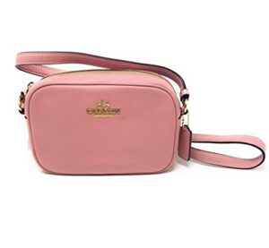 coach women’s mini jamie camera bag (pebble leather – pink)