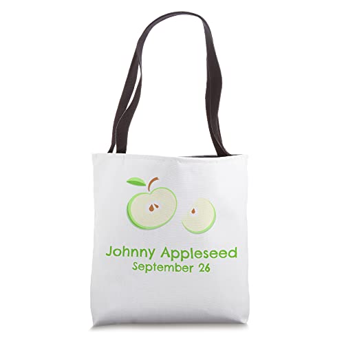 Johnny Appleseed Sept 26 Apple Day Tote Bag