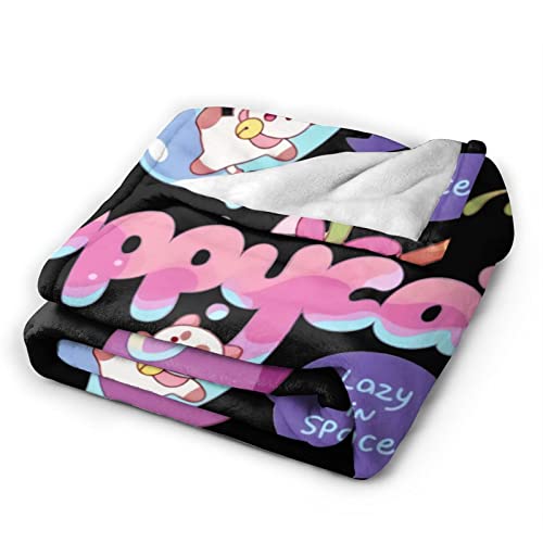 Bee and Puppycat Soft Warm Flannel Fleece Blanket All Season Throw Blankets for Bed Couch Living Room 50"x40"