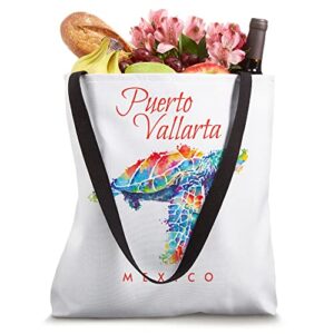 Puerto Vallarta Mexico Watercolor Sea Turtle Tote Bag