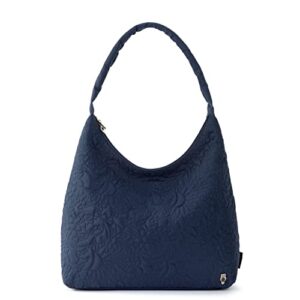 sakroots womens eco-twill atlas hobo in repreve eco twill, quilted navy spirit desert, one size us