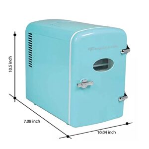 Frigidaire Retro 9-Can Portable Mini Fridge EFMIS197-BLUE