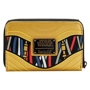 Loungefly Women's Star Wars Celebration C-3PO Cosplay Zip-Around Wallet