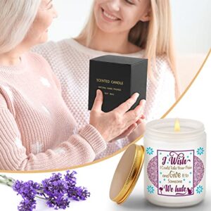 Warming Gifts for Patients, Get Well Soon Gifts for Women Men, Take Your Pain Scented Soy Candle, Feel Better, After Surgery Gifts for Him, Her, Friends, Lavender Scented Candles