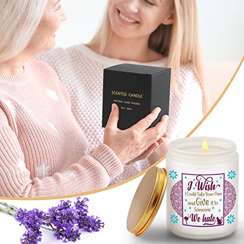 Warming Gifts for Patients, Get Well Soon Gifts for Women Men, Take Your Pain Scented Soy Candle, Feel Better, After Surgery Gifts for Him, Her, Friends, Lavender Scented Candles