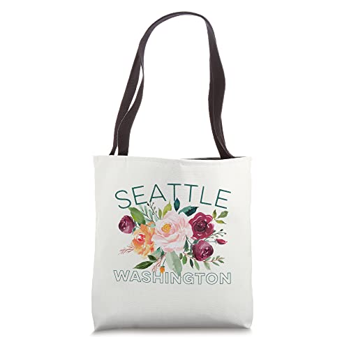 Seattle Washington Rose Lovers Gardeners Women Girls Tote Bag