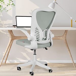 modoway desk chairs with wheels and arms ergonomic mesh office chair with 300lbs capacity (grey-1unit)