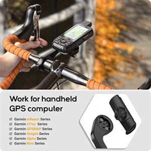 TUSITA Extended Out Front Bike Mount Compatible with Garmin Handheld Devices,Edge GPS Computer - Cycling Handlebar 25.4mm 31.8mm