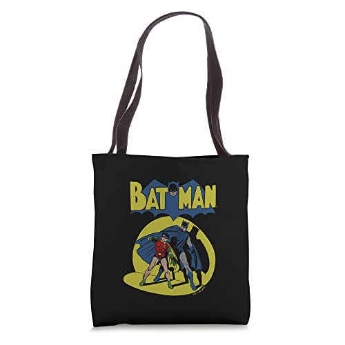 DC Comics Batman Vintage Batman & Robin Spotlight Comic Tote Bag