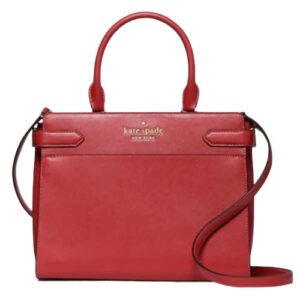 kate spade new york staci medium satchel shoulder tote bag in red currant