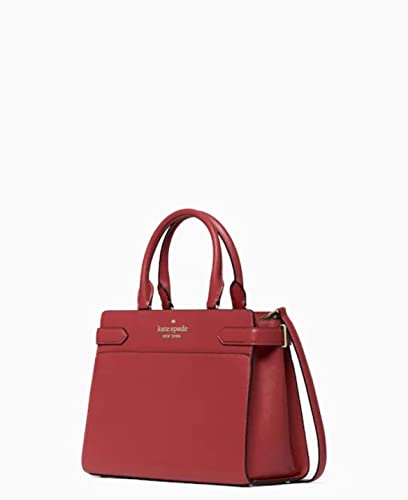 KATE SPADE NEW YORK STACI MEDIUM SATCHEL SHOULDER TOTE BAG IN RED CURRANT