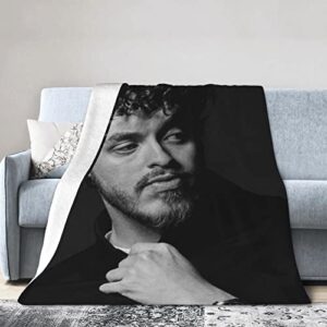 dotzrlt jack rapper harlow singer blanket printed flannel blanket home decor soft comfortable warm throw blankets 80″x60″