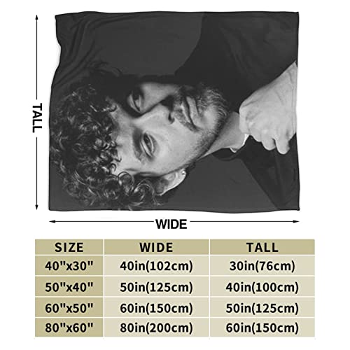 DOTZRLT Jack Rapper Harlow Singer Blanket Printed Flannel Blanket Home Decor Soft Comfortable Warm Throw Blankets 80"x60"