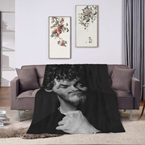 DOTZRLT Jack Rapper Harlow Singer Blanket Printed Flannel Blanket Home Decor Soft Comfortable Warm Throw Blankets 80"x60"