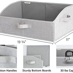 StorageWorks Closet Storage Bins, Storage Box, Foldable Closet Baskets and Bins for Shelves