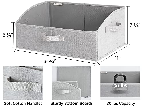 StorageWorks Closet Storage Bins, Storage Box, Foldable Closet Baskets and Bins for Shelves