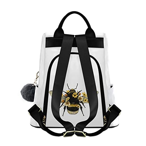 J JOYSAY Bee Backpack Purse for Women Anti-Theft Travel Daypack Fashion Satchel Rucksack Hiking Camping Daypacks for Women Girls Teen