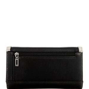 GUESS Factory Women's Milena Color-Block Slim Clutch Black Wallet