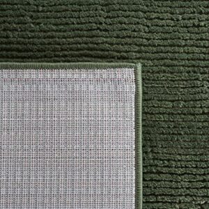 Safavieh Revive Collection 6'7" x 6'7" Square Green REV102Y Non-Shedding Solid Area Rug