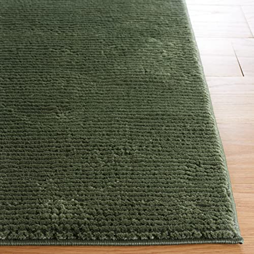 Safavieh Revive Collection 6'7" x 6'7" Square Green REV102Y Non-Shedding Solid Area Rug