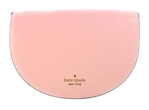 kate spade new york crescent flap crossbody in pebbled leather (chalk pink)