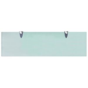 GOLINPEILO Floating Shelf Tempered Clear Glass for Living Room, Bedroom, Bathroom 27.6"x7.9" Glass Thickness: 0.3"