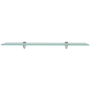 GOLINPEILO Floating Shelf Tempered Clear Glass for Living Room, Bedroom, Bathroom 27.6"x7.9" Glass Thickness: 0.3"