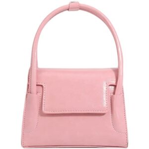 hdhtb women small tote bag fashion top-handle handbag clutch purse shoulder crossbody cellphone bag, for travel work shopping (pink)