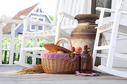 PICNIC TIME 138-00-300-914-0 Country Picnic Basket, Coca-Cola Red & White Gingham Pattern