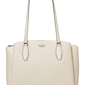 Kate Spade Monet Large Leather Triple Compartment Tote Shoulder Bag Purse Handbag (Light Sand)