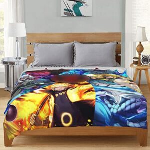 QRFQZCH Anime Throw Blanket Cartoon Flannel Bed Throw Blankets Bedding Warm Bed Blanket Sofa Blanket Home Decor Air-Conditioning Blanket - 4 60"X 50"