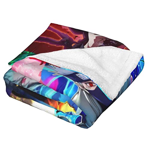 QRFQZCH Anime Throw Blanket Cartoon Flannel Bed Throw Blankets Bedding Warm Bed Blanket Sofa Blanket Home Decor Air-Conditioning Blanket - 4 60"X 50"