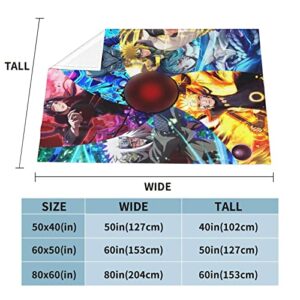 QRFQZCH Anime Throw Blanket Cartoon Flannel Bed Throw Blankets Bedding Warm Bed Blanket Sofa Blanket Home Decor Air-Conditioning Blanket - 4 60"X 50"