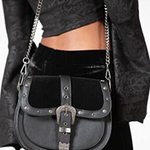 Killstar Westbound Buckle Star Stud Crossbody Chain Handbag Purse KSRA005538