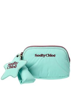 see by chloe joy rider travel pouch milky mint one size
