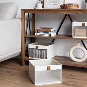 StorageWorks Storage Bins for Organizing, Decorative Storage Baskets for Shelves