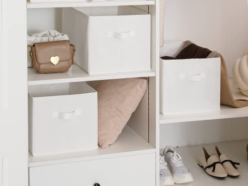 StorageWorks Storage Bins for Organizing, Decorative Storage Baskets for Shelves