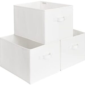 StorageWorks Storage Bins for Organizing, Decorative Storage Baskets for Shelves