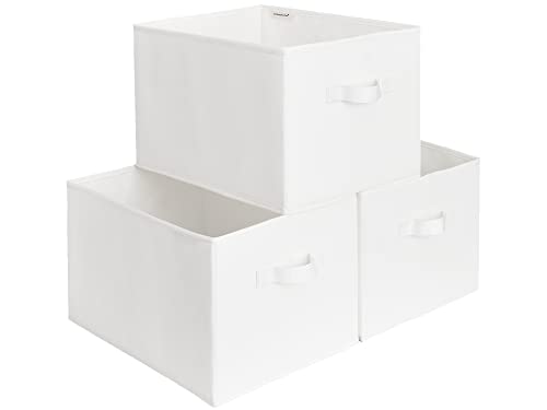 StorageWorks Storage Bins for Organizing, Decorative Storage Baskets for Shelves