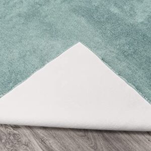 Garland Rug Room Size Washable Bathroom Carpet, 5-Feet by 6-Feet, Sea Foam