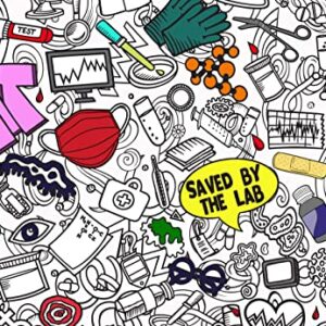 Artistic Chaos Ink Giant Lab Week Coloring Poster 60"x42" Made in USA, Rolled not Folded, Huge Coloring Pages, Great Craft for School Classroom, Party, Activities. Hours of Entertainment. (Labweek)