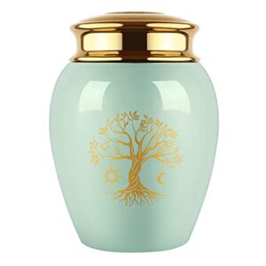 dgdcdv human ashes keepsakes urn 24 cubic inches, small ceramic urns for human ashes, tree of life cremation urn, urns for sharing adult ashes, pet cat and dog urn, adult funeral urn