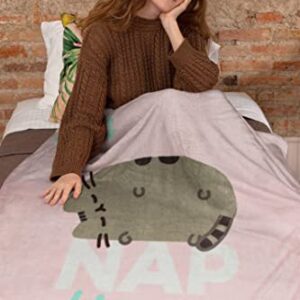 Culture Fly Pusheen The Cat Nap Time 45" x 60" Plush Fleece Throw Blanket